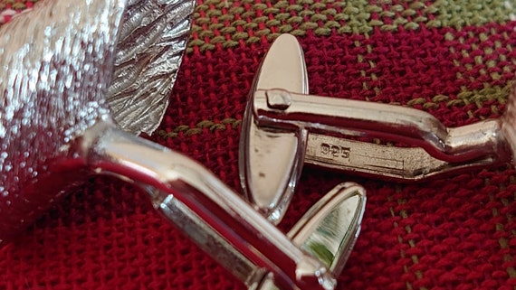 Solid Sterling Silver Cufflinks (925 as pictured)… - image 3