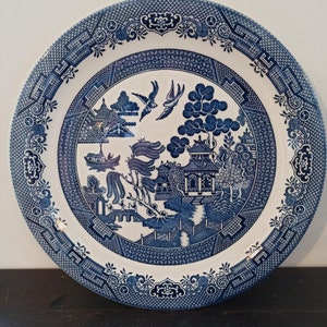 Blue and White Churchill&#39;s Decorative Cabinet / Display Plate.