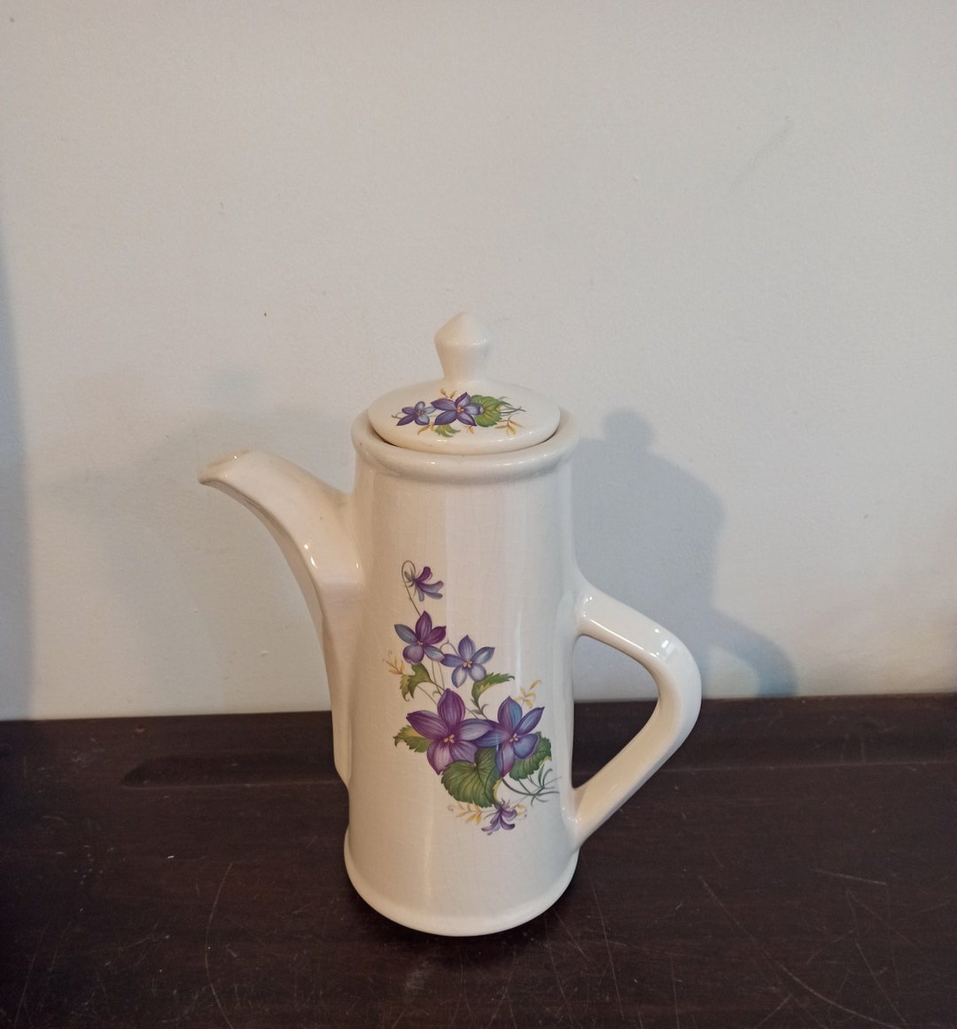 Vintage Coffee Pot. Floral Design. - Etsy