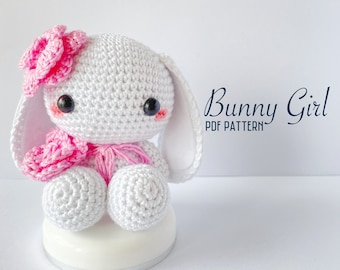 Crochet Pattern : Bunny Girl Amigurumi PDF Pattern