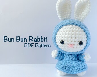 Crochet Pattern : Bun Bun Rabbit Amigurumi PDF Pattern