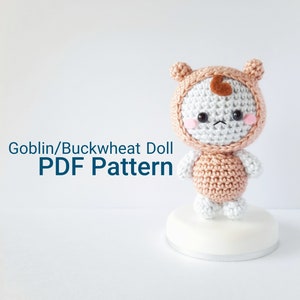 Crochet Pattern : Goblin / Buckwheat Doll PDF