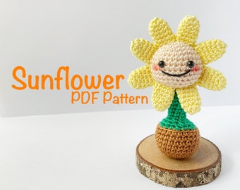 Crochet Pattern : Sunflower Amigurumi PDF Pattern