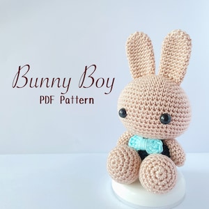 Crochet Pattern : Bunny Boy Amigurumi PDF Pattern