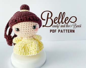 Crochet Pattern : Princess Belle Amigurumi PDF Pattern