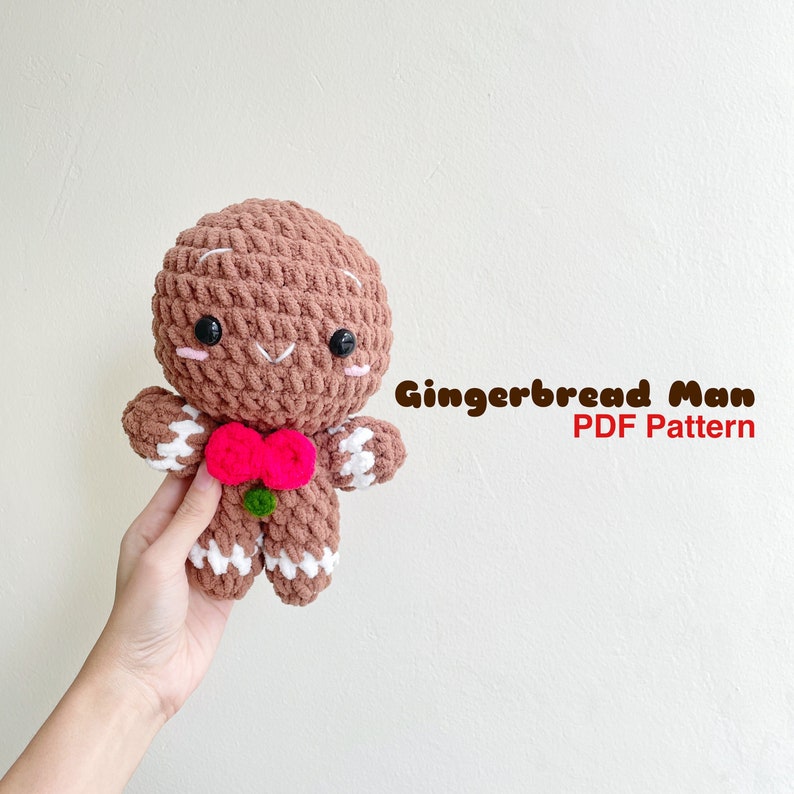 Crochet Pattern : Gingerbread Man Amigurumi PDF Pattern - Etsy