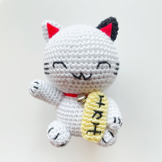 かぎ針編みパターン：招き猫あみぐるみPDFパターン - Etsy 日本