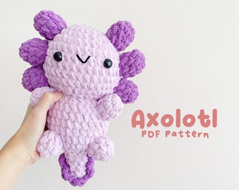 Crochet Pattern : Amigurumi Axolotl PDF Pattern