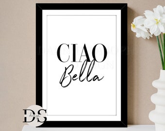 Ciao Bella Print, Bedroom Wall Art