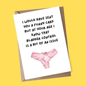 Carte d'anniversaire offensante pour maman, carte de ménopause, carte d'anniversaire de blague pour tante, carte d'anniversaire grossière pour soeur, carte d'anniversaire impoli pour grand-mère