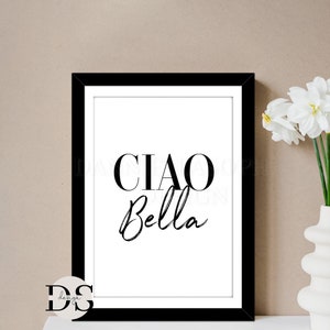 Ciao Bella Print, decorazione da parete per camera da letto