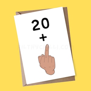 Carte drôle de 21e anniversaire, carte d’anniversaire grossière pour son frère, sœur, fils, fille, ami, joyeux 21e anniversaire, carte de majeur