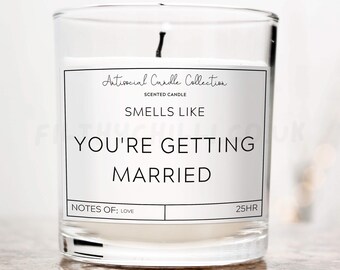 Funny Candles, Getting Married and Shit, Engagement Gift for Couple, Funny Wedding Gift, Unique Wedding Candles, Engaged Candle for Her, ™