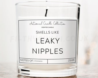 Funny New Mum Candle, Smells Like Leaky Nipples, Baby Shower Gifts, ™