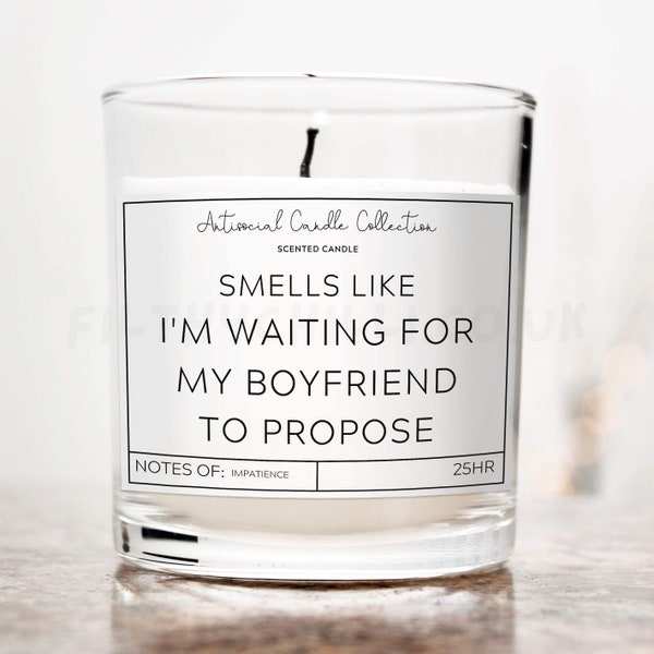 Funny Gifts for Her, Boyfriend Proposal Idea, Funny Candle, Proposal Gift, Birthday Gift for Her, Gift for Girlfriend, Engagement Ideas, ™