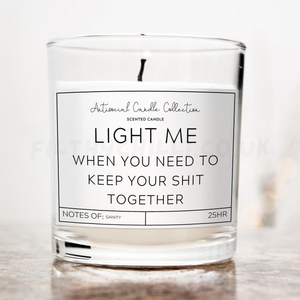 Rude Candles, Relaxing Gift, Joke Candle Gift, Affirmation Candle, Offensive Gift, Funny Candle Gift For Him, Rude Father's Day Gifts ™