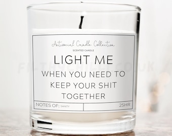 Rude Candles, Relaxing Gift, Joke Candle Gift, Affirmation Candle, Offensive Gift, Funny Candle Gift for Him, Rude Birthday Gift Ideas, ™