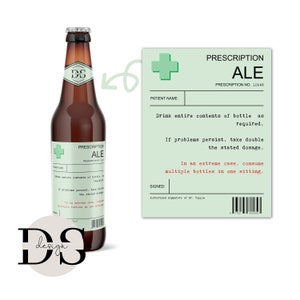 Prescription Baileys Label Baileys Bottle Sticker Baileys - Etsy
