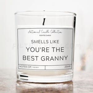 You&#39;re The Best Granny, Christmas Gifts for Granny, Birthday Present for Granny, Granny Gift Ideas, Granny Candle, Granny Birthday, ™