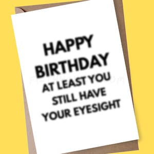 Tarjeta de cumpleaños divertida para papá, tarjeta de vista, tarjeta de cumpleaños grosera para el tío, tarjeta de cumpleaños para mamá, tarjeta de broma para el abuelo, tarjeta de cumpleaños de broma