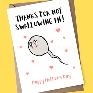 Funny Mother's Day Card, Rude Mother's Day Card, Prank Card For Mum, Joke Card for Mam, Mother's Day Gift, Inappropriate Card for Mom