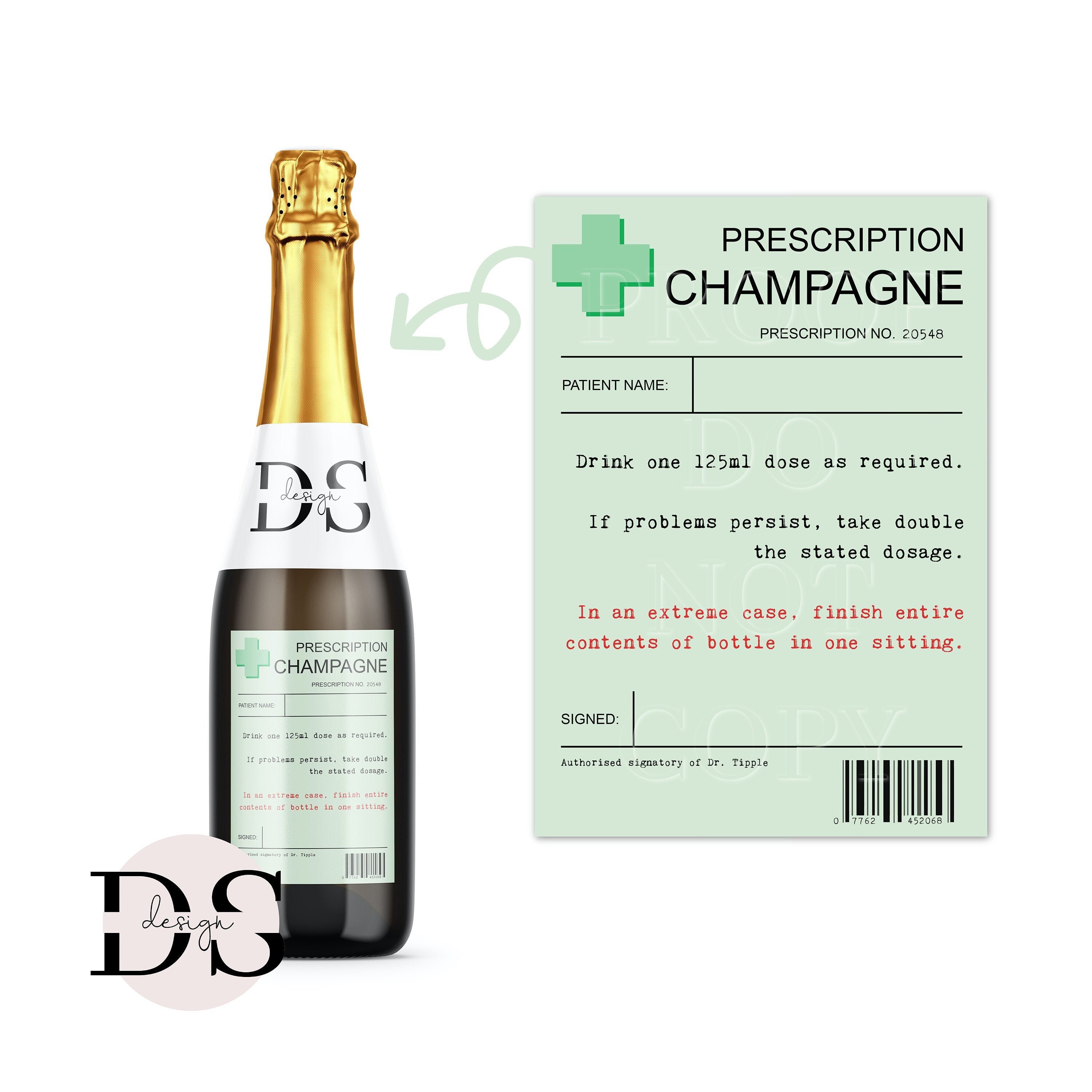 Champagne Labels - Etsy