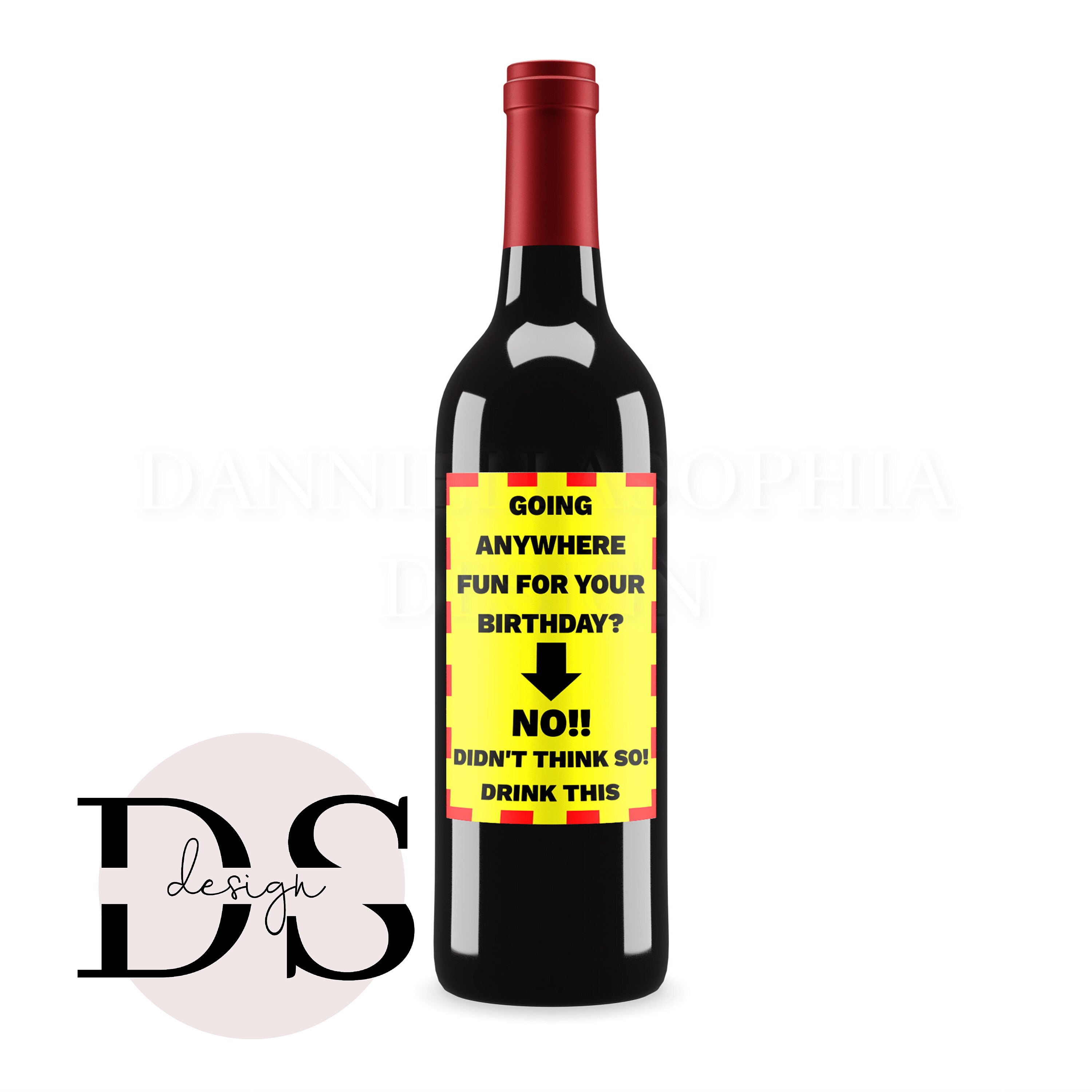 Funny Wine Bottle Label Alcohol Bottle Sticker Funny Bottle Etsy