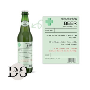 Blauer und grüner Golfliebhaber - Bier-Siegel Bierflaschenetikett