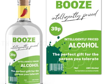 Funny Bottle Label, Alcohol Bottle Stickers, Birthday Gifts