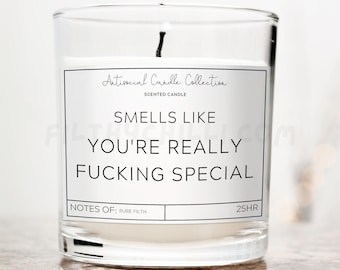 Je bent echt speciaal, grappige kaarsen, speciale cadeaus, beste cadeaus voor haar, vloekcadeaus, ruwe cadeaus, grapkaarsen, verjaardagscadeau, ™
