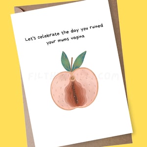 Carte d’anniversaire drôle pour ami, carte d’anniversaire offensante pour elle, carte d’anniversaire dégoûtante pour petit ami, carte grossière pour lui, cartes grossières