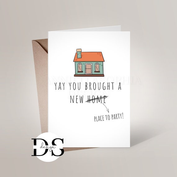 New Home Card Moving Home Card Funny New House Card - Etsy Australia New Home Card Moving Home Card Funny New House Card - Etsy Australia