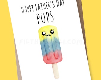 Funny Father's Day Ice Cream Card for Dad, Pops
