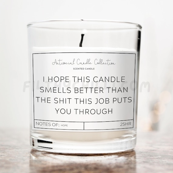 Co-Worker Gift, Work Colleague Present, Prank Gift, Co-Worker Birthday Candle, New Job Gift, Work Bestie Gift, Office Candle, Gift for Her ™