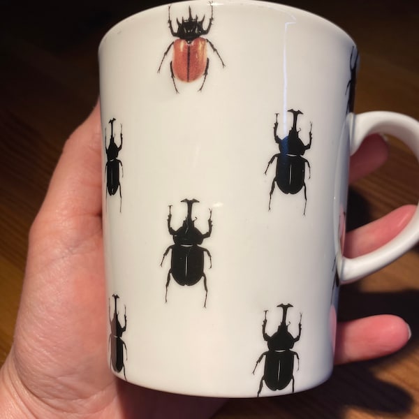 Rhinoceros Beetle Bug Insect Coffee or Tea Mug - Entomology - Bizarre! Stechcol Gracie China - Coastline Imports