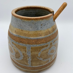Mid Century Modern Style Rosenbloom Studio Stoneware Pottery Jar