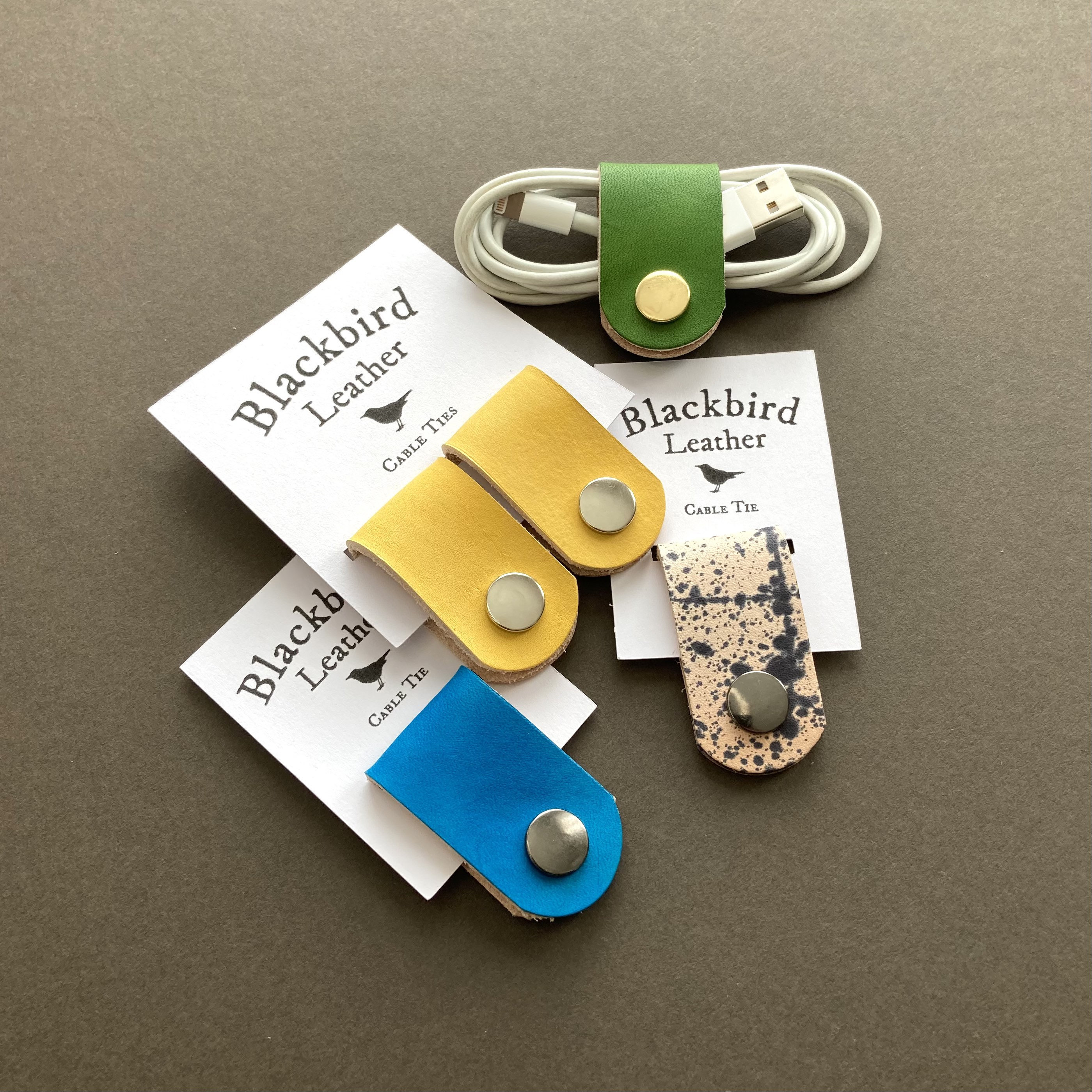 Leather Cable Ties Tidies for Messy Wires Cord Ties Home Etsy UK
