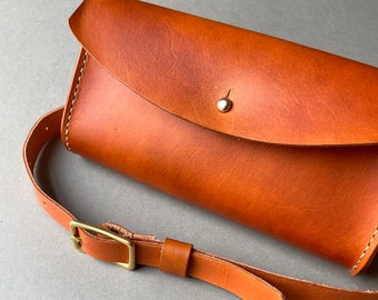 SUPER SECONDS | Handmade leather crossbody bag | belt bag | hip bag | bum bag