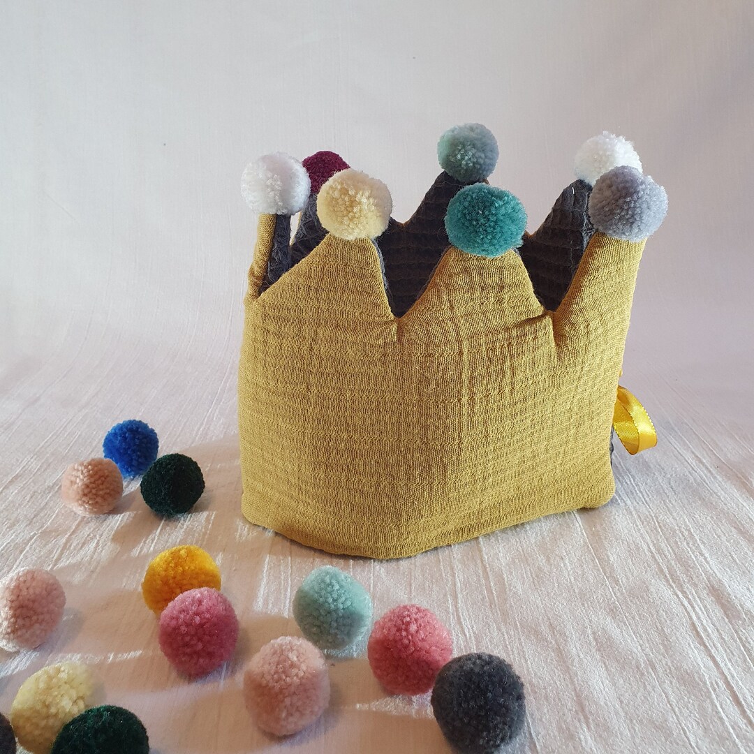 Couronne D’anniversaire Enfant En Dentelle – Chiffres Interchangeables 0 à 9 – Taille Réglable – Coton Doux