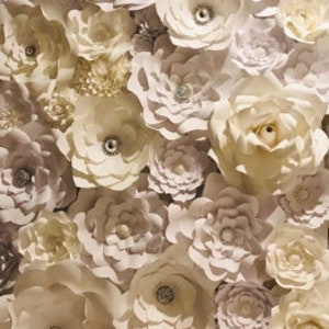 Wedding Paper Flower Backdrop