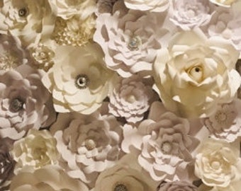 Hochzeit Papier Blumen Hintergrund