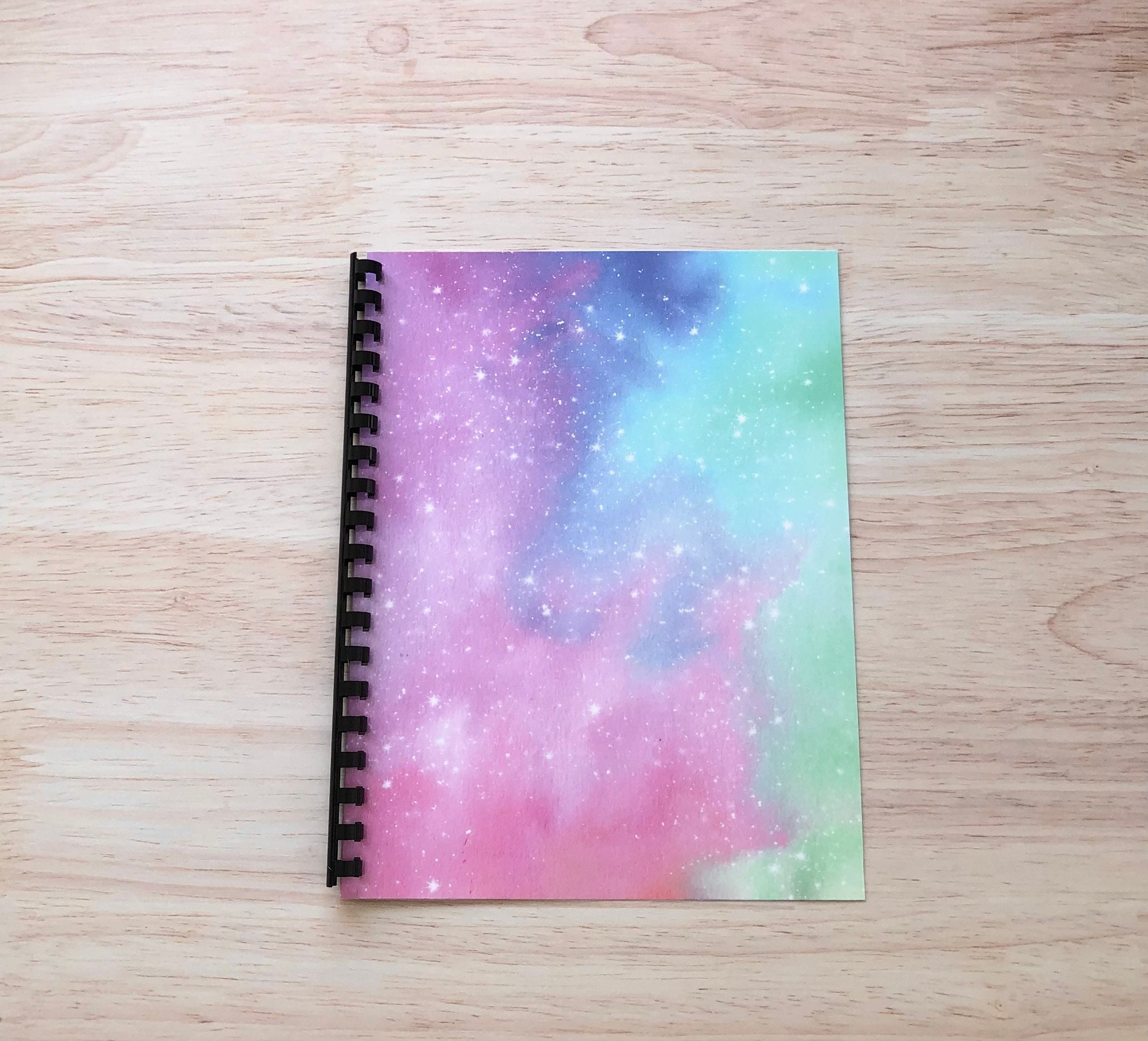 Cute Sketchbook: Large Notebook for Drawing, Writing, Painting, Sketching  or Doodling : 110 Pages, 8.5 x 11, Amazing Watercolor Galaxy Cover For