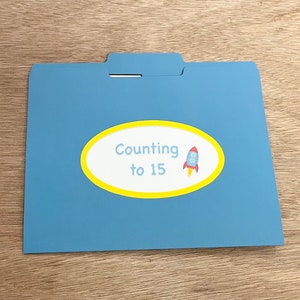 Counting File Folder Game - Space - Numbers 1 to 15 - Etsy