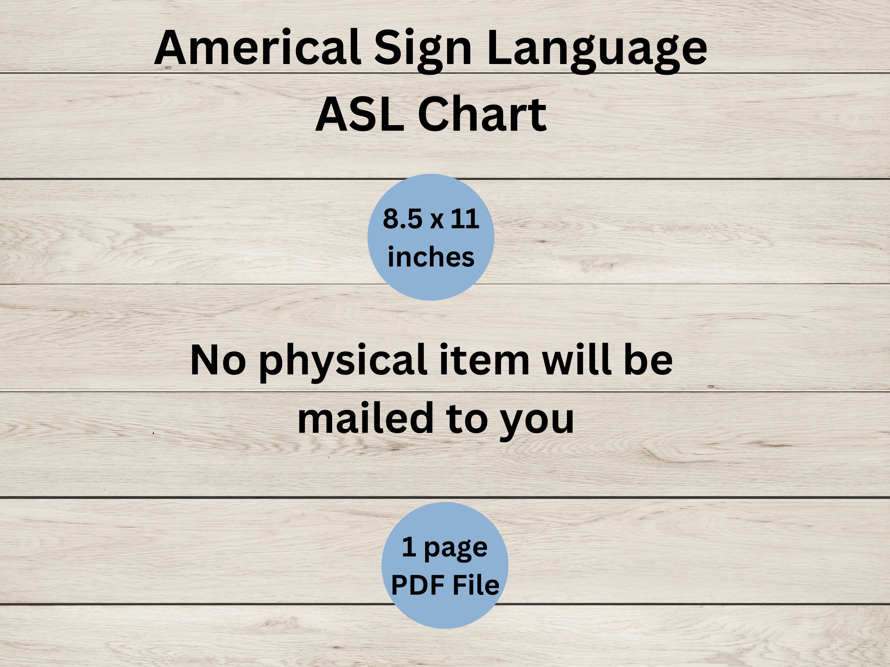 ASL Alphabet Chart: American Sign Language (PDF File) - Etsy