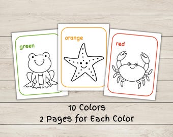 Colors Worksheets – 10 Colors - 20 Pages PDF