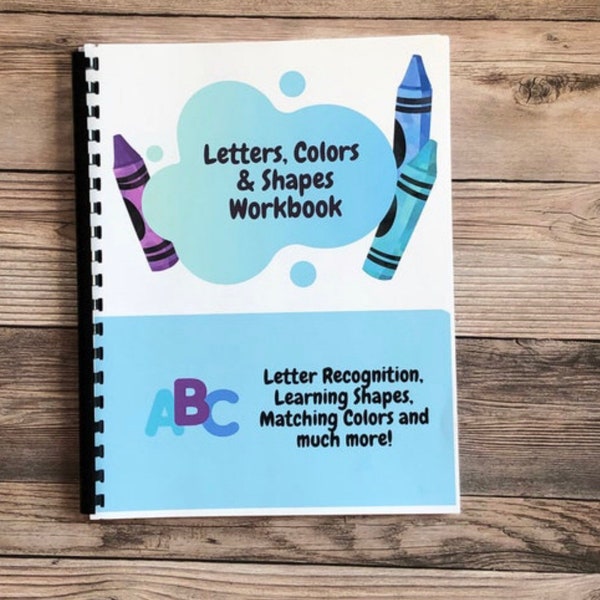 Preschool Workbook Etsy