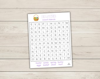 Easter Word Search Game - PDF