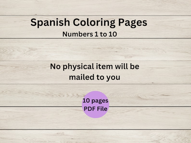 Spanish Numbers Coloring Pages - Counting - Numbers 1 to 10 - Printable ...