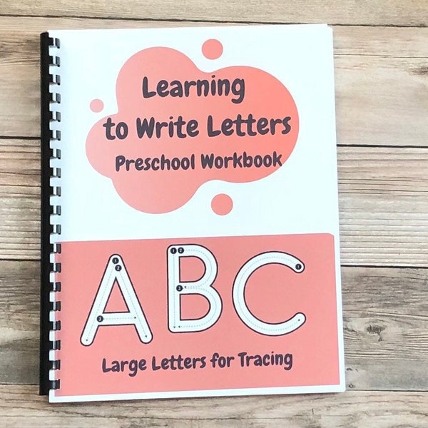 Preschool Workbook Etsy