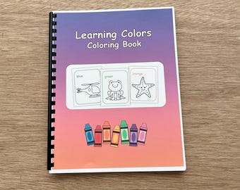 Learning Colors Coloring Book - 72 Pages